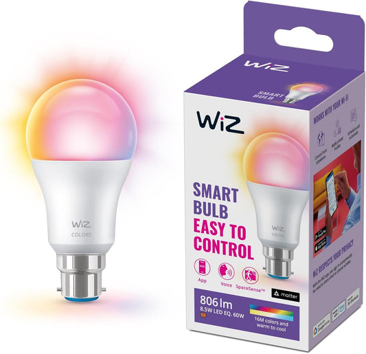 WiZ Color A60 B22 Color Smart LED Bulb