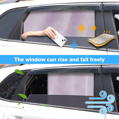 Tevlaphee Car Sun Protection, Magnetic UV Protection Window Curtain for Children Adults and Pets, Blackout Fenster