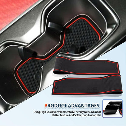 Door Slot Mats for 2022-2025 Lexus NX Accessories Non-Slip Dust Lexus NX 2022+ Pad Cup Door Mats 17PCS/Set Car Center Console Liner Mats 2022 2023 2024 2025 Lexus NX 250 NX 350 Interior Accessories