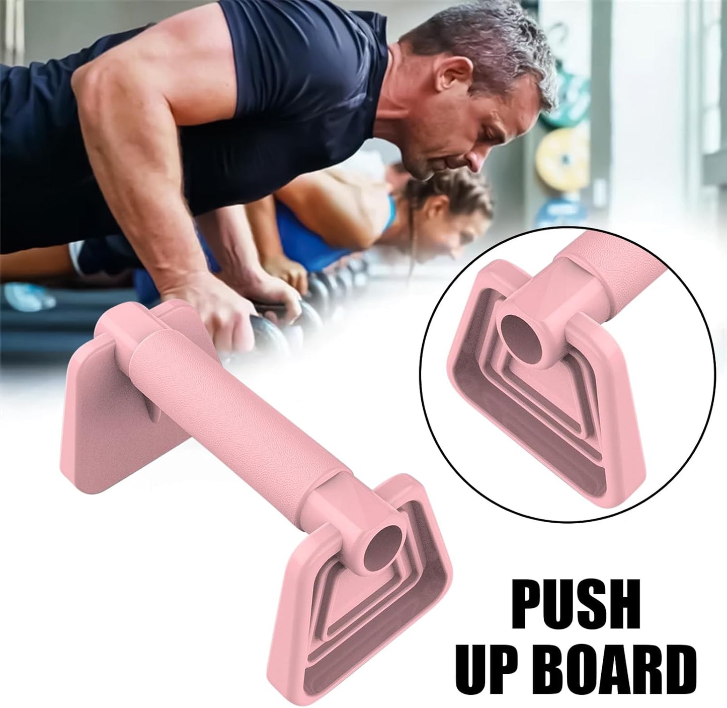 Push Up, Strength Push Ups Bar, Stable Pushup Exercise Equipment, Ergonomic Anti-Slip Design, Upper Body Workout Support, Home Gym Gear, for Men and Women Fitness, 5.71in