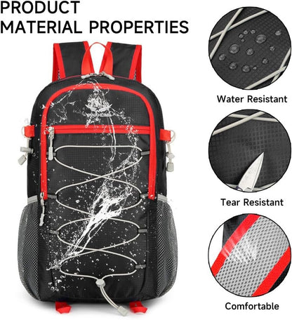 Jahomie Hiking Backpack 20L Lightweight Packable Daypack for Men Women Waterproof Outdoor Foldable Travel Daypack