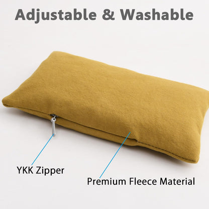 CandoCraft Ergonomic Mouse Wrist Rest Bean Bag, Carpal Tunnel Mouse Support Pad Filled Ergo Beads for Computer, Laptop, PC Gaming (Yellow)