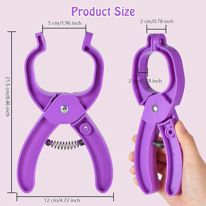 Safety Eye Tool for Crocheting, Safety Eye Auxiliary Tool for Attaching Eyes Safety Eyes Crochet Tools for Amigurumi Safety Eye Snapper Tool for 5-30mm Stuffed Animals Safety Eyes Doll Making Supplies