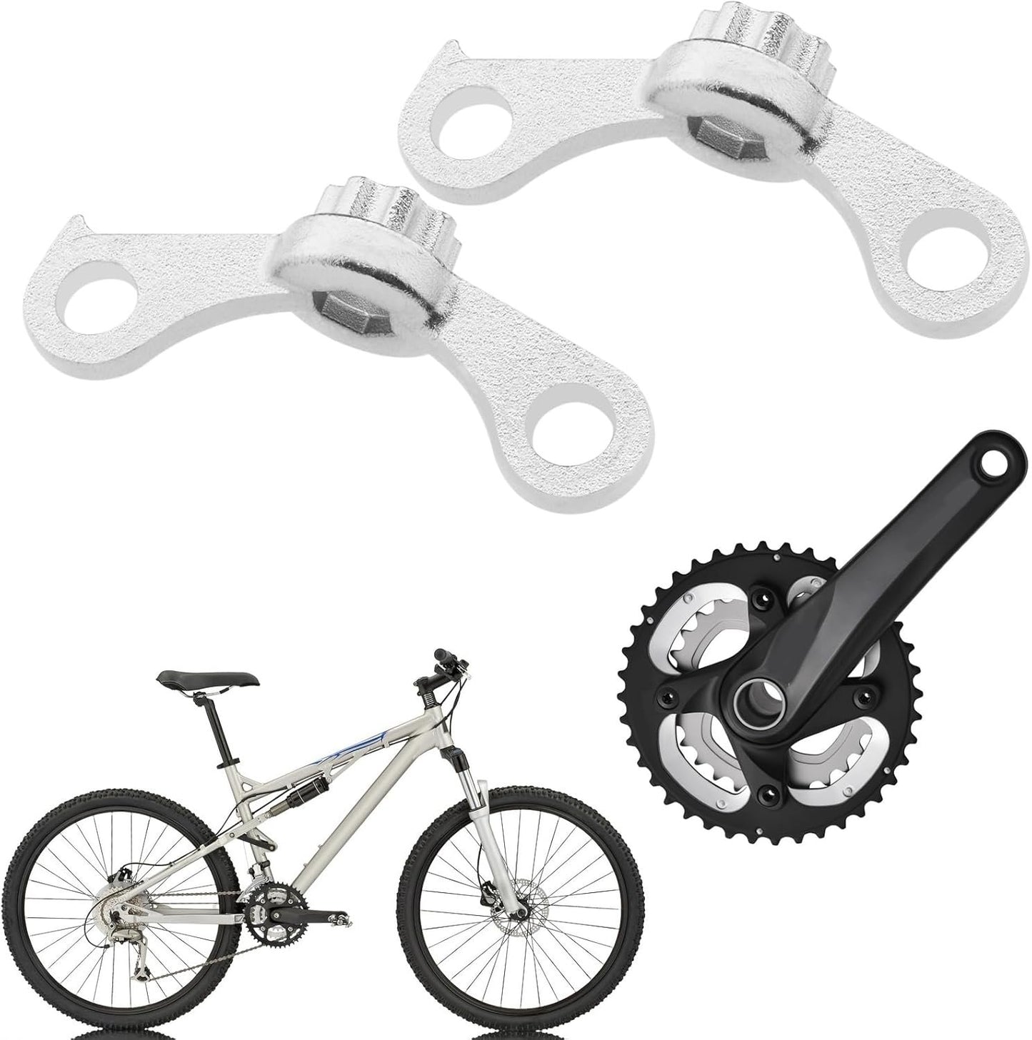 SING F LTD 2PCS Bike Crank Removal Tool Compatible with Shimano Hollowtech II Systems Bicycle Crank Puller Repair Safety Hook Bottom