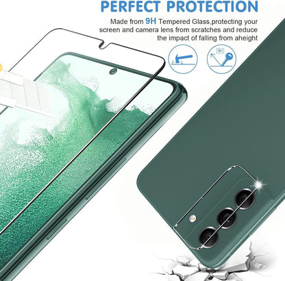 [3+3 Pack] for Samsung Galaxy S22 Plus 5g glass Screen Protector, 9H Tempered glass, Ultrasonic Fingerprint Support, Case Friendly HD Clear Scratch Resistant