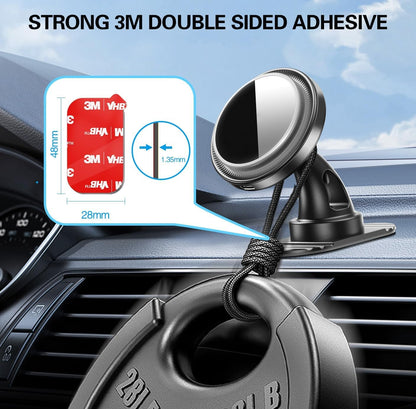 3M Sticky Adhesive Replacement for Magnetic Dashboard Car Mount Holder Base, volport 5 Pack Rectangle Heat Resistance Double Side Tape VHB Sticker Pads for Dash Magnet Phone Mounts & Ring Grip Socket