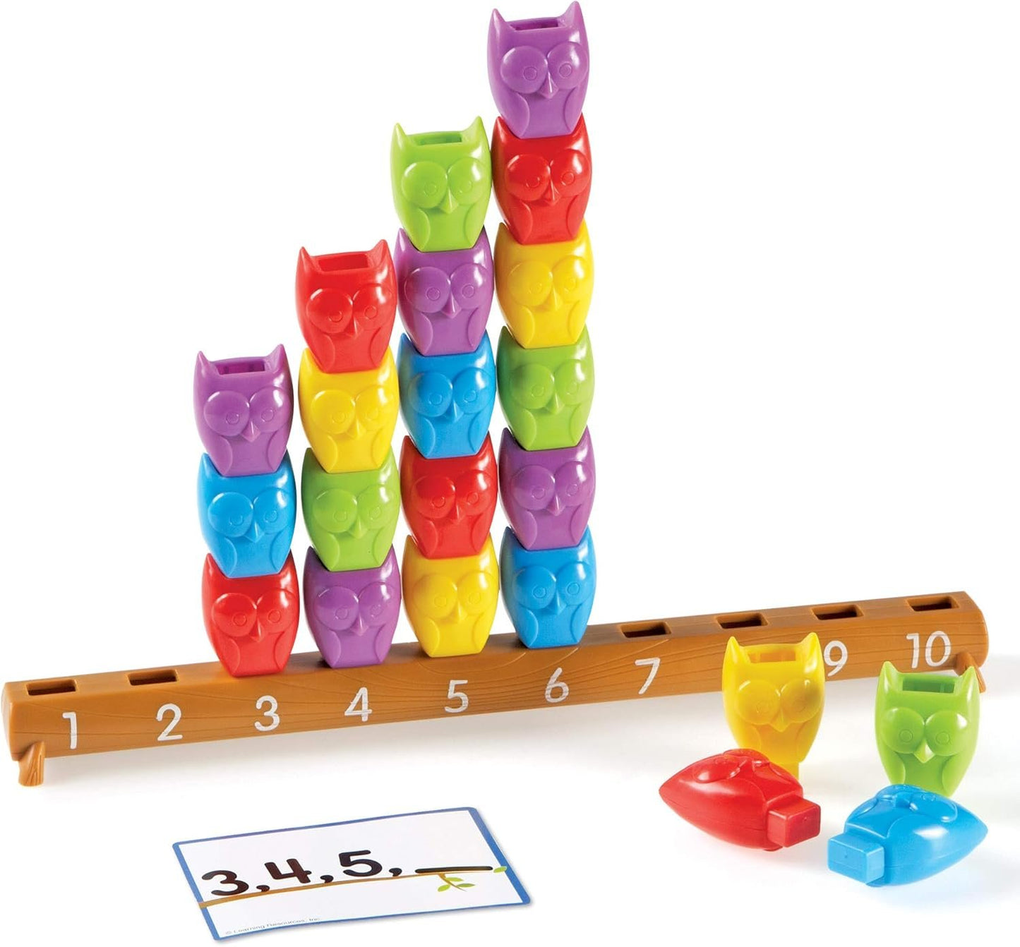 Learning Resources 1-10 Counting Owls Activity Set, Fine Motor Toy, 25 Piece Set, Ages 3+