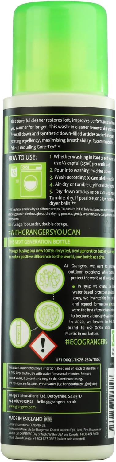 Grangers Performance Wash / Powerful Outerwear Detergent / 300ml