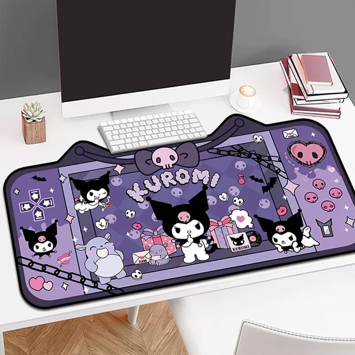 Kawaii Desk Pad XLarge Size, Anime Mouse Pad, Desk Accessories Gaming Mousepad, Room Decor for Girls