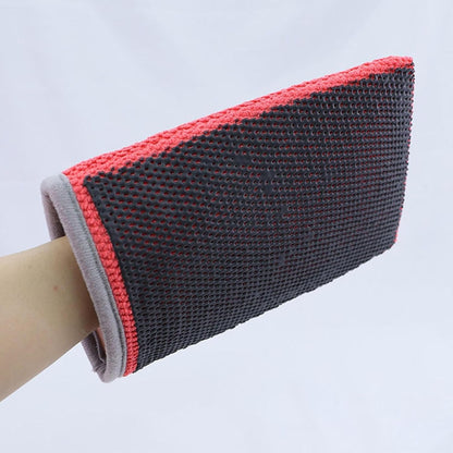 Iouyjiu Clay Bar Mitt, Car Detailing Gloves, Soft & Absorbent Cleaning Mitt, Scratch-Away Design, Effective Paint Contaminant Removal, Ideal For Auto Detailing, Microfiber Material, 8.66x5.51x0.79in
