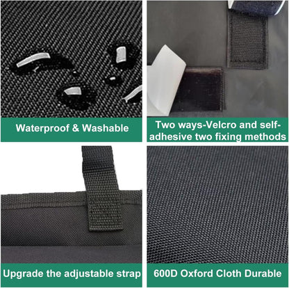 Enstiler Car Organizer with 5 Large Storage Pockets, Backseat Hanging Trunk Organizer for SUV, Truck, Van, Sedan - Space Saving Expert