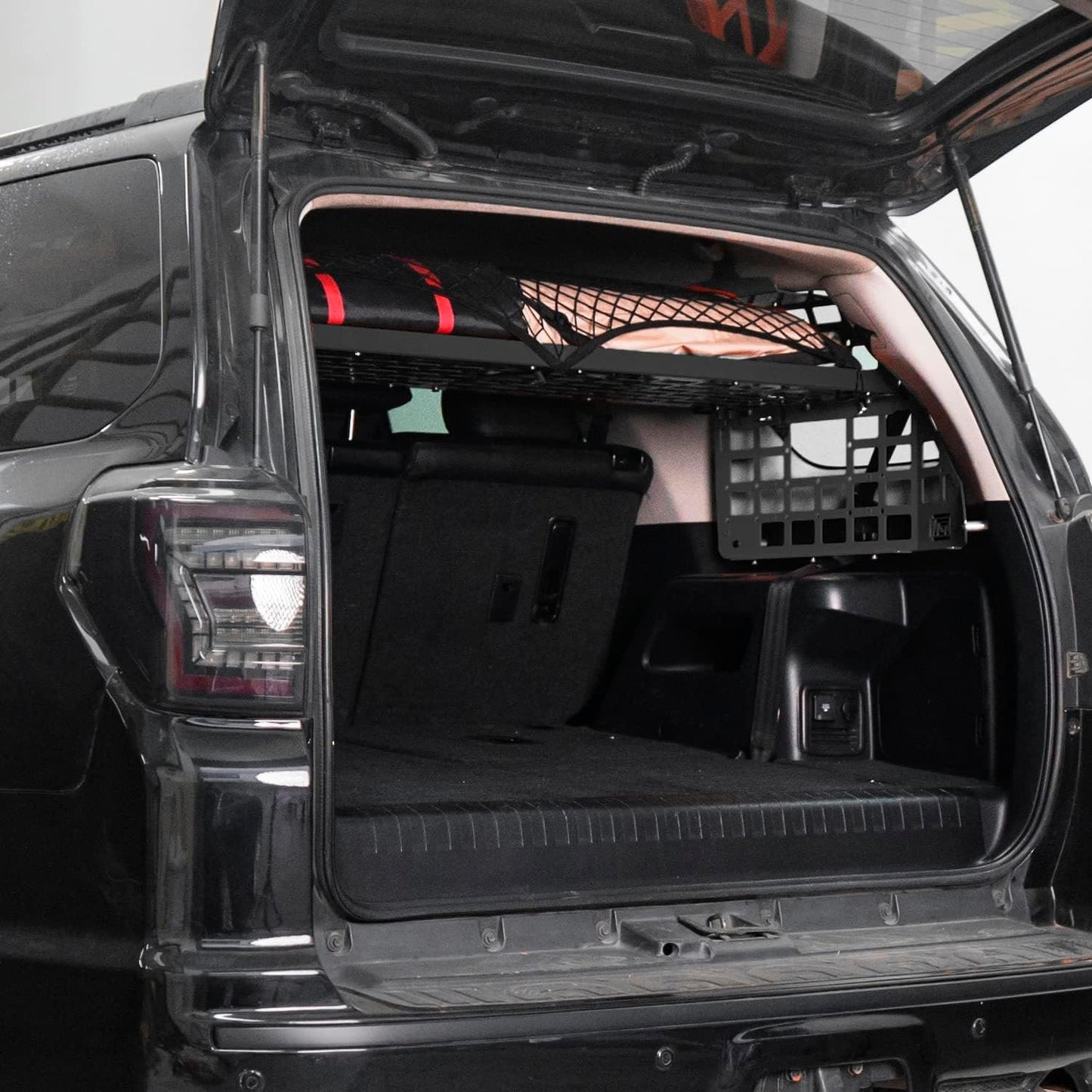 HIGH FLYING for Toyota 4Runner 2010-2024 Modular Storage Molle Panel System Trunk Shelf Luggage Carrier Cargo Racks Trunk Organizer Aluminum Alloy Whole Kit