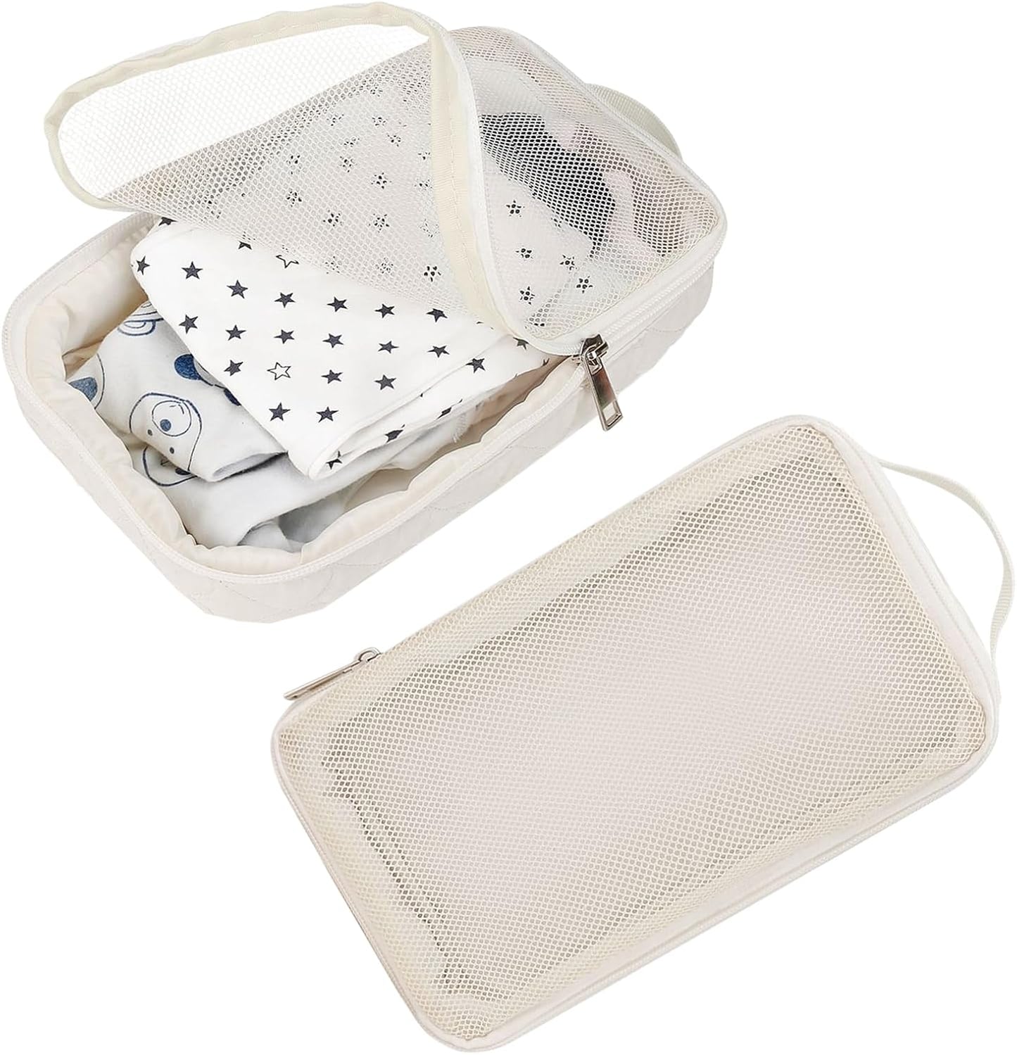Diaper Bag Organization, Nursery Toiletry Storage Travel Packing, Waterproof Lightweight Cloth Organizer with Multiple Uses, Ideal for Adults, Family, Friends 9.84x5.91x1.57 Inch