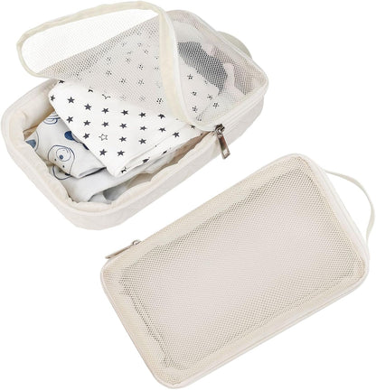 Diaper Bag Organization, Nursery Toiletry Storage Travel Packing, Waterproof Lightweight Cloth Organizer with Multiple Uses, Ideal for Adults, Family, Friends 9.84x5.91x1.57 Inch