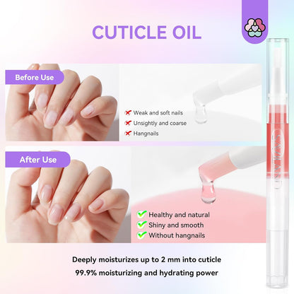 SAVILAND Acrylic Nail Kit French Sculpture Set: Clear/Nudes/Pink Acrylic Powder and Liquid Set Acrylic Nail Brush Cuticle Oil for Nail Care Professional DIY Acrylic Nail Art Beginner Acrylic Nail Kit