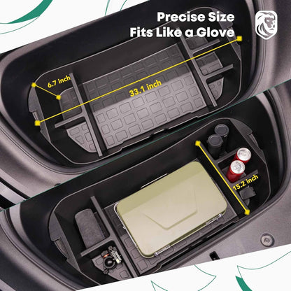 YHTAUTO Front Trunk Organizer Compatible with Tesla Model Y 2020 2021 2022 2023 2024, Frunk Storage Organizer Storage Box fits Tesla Y Accessories, 6 Separate Spaces