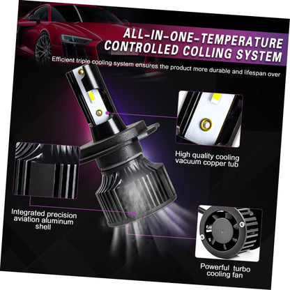 iplusmile 1paio Lampadine Led Auto Luce Abbagliante e Anabbagliante Impermeabili e Facili Da Installare Design Aeronautico Sostituzione e Upgrade Faro Auto