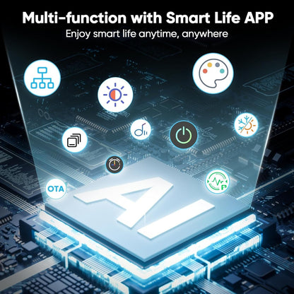 sailsco Matter Smart Bulb, E14 WiFi Smart LED Light Bulb Compatible with Alexa and Smart Life, Multi-Colour, RGB & 2700K-6500K, Dimmable, 4.9W Equivalent 40W, Voice Control, G45 470LM, Pack of 4