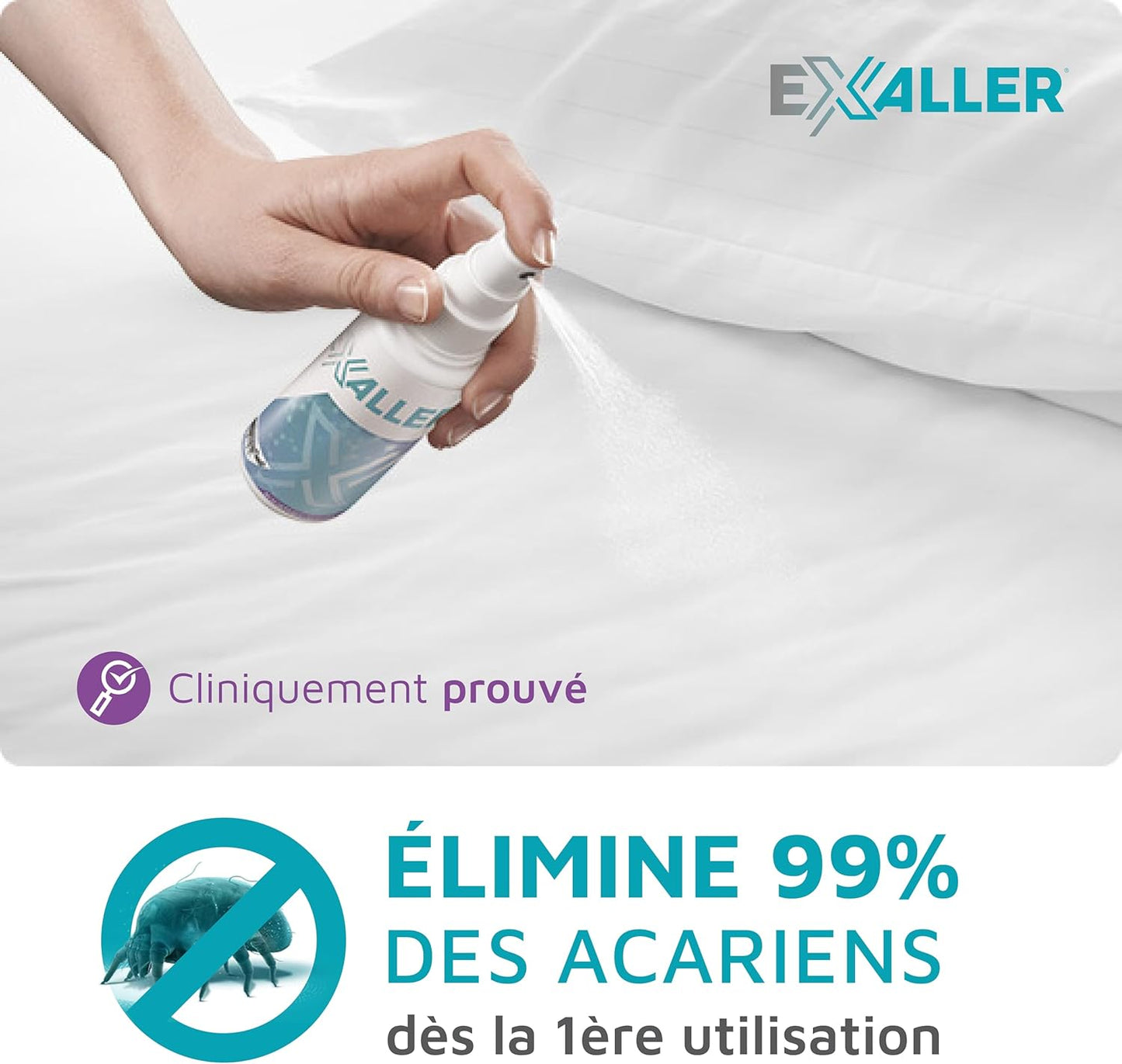 ExAller Anti Dust Mite Spray 300ml - Kills 99% of Mites - 16 Months Use - Laboratory Tested - Natural & Chemical Free - Allergist Recommended