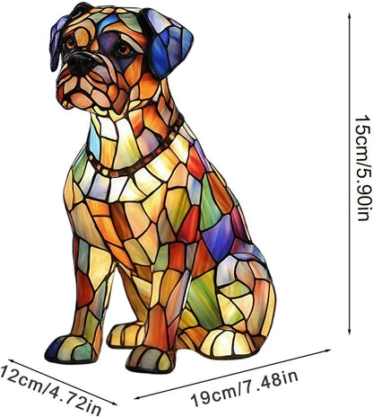 Dachshund Lamp | Dogs Themed Bedroom Resin Light,Rechargeable LED Ambience Lamp for Bedside Shelf Use in Bedroom Childrens Room