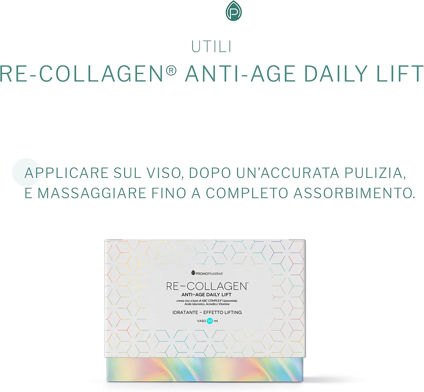 Re-Collagen Anti-Age Daily Lift Face Cream - ABC COMPLEX with Hyaluronic Acid - Anti Aging, Collagen - 50ml