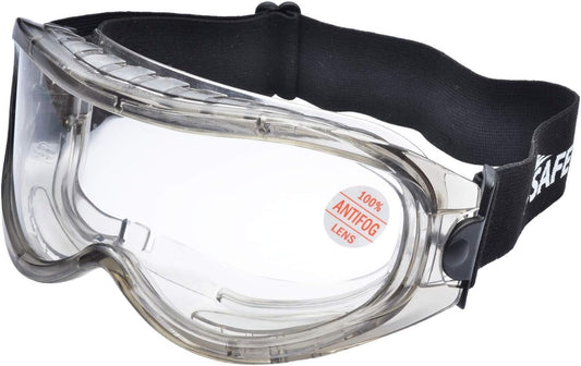 SAFEYEAR Anti Fog Safety Goggles- SG007 HD Scratch Resistant Safety Glasses Lens for Men and Women, VU Protection Over Glasses Work Goggles for DIY, Lab, Welding, Grinding, Chemistry
