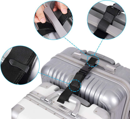 Vigorport Luggage Connector, Straps for Suitcase, Add A Bag Adjustable Attachment Accessories 1.25" Endless for Connect Your 3 Luggage Together-2 Pack