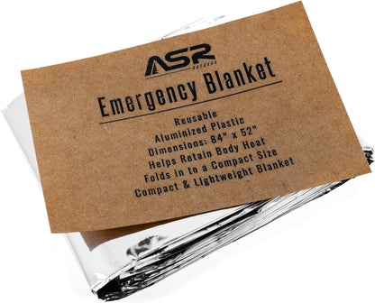 Mylar Emergency Survival Sleeping Blanket - 5 Pack