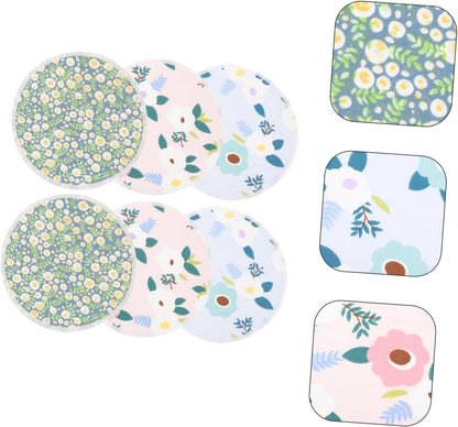 ifundom 6 Pack Nursing Pads Reusable Washable Soft Breastfeeding Pads for Maternity Absorbent Breathable Random Style