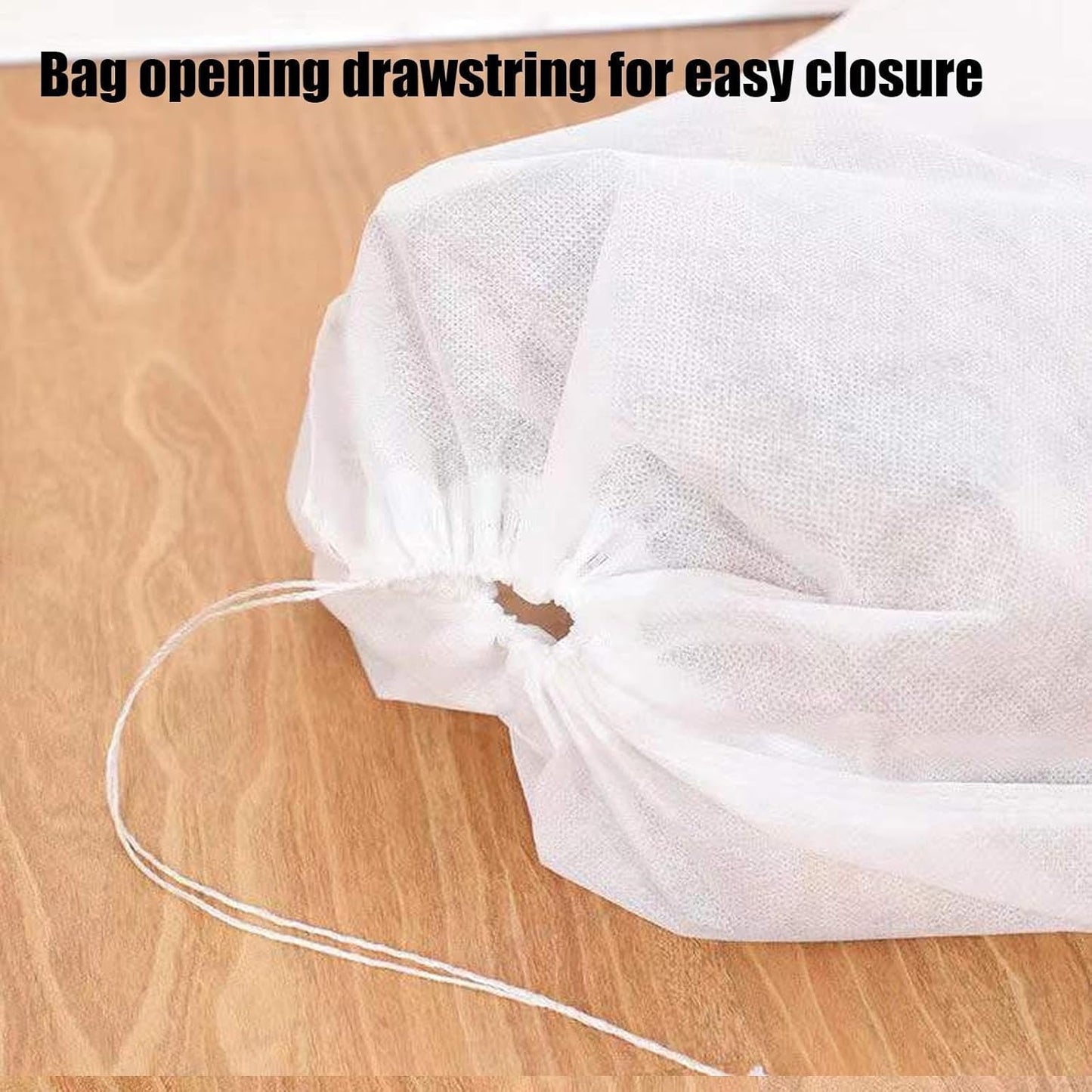 Shoe Dust Bags – Lightweight Storage Pouches, Reusable Shoe Holders | Foldable Dust Resistant Wraps, Non Woven Packing Sacks, For Protecting Footwear During Trips or Closet Organization