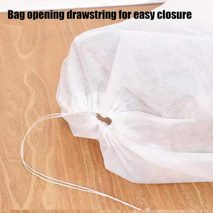Shoe Dust Bags – Lightweight Storage Pouches, Reusable Shoe Holders | Foldable Dust Resistant Wraps, Non Woven Packing Sacks, For Protecting Footwear During Trips or Closet Organization