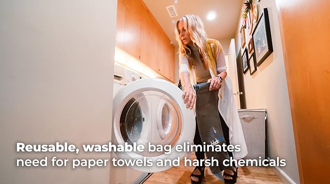 Ceiling Fan Cleaner 69' Pole with Removable, Washable Microfiber Duster Bag Easy and Fast Ceiling Fan Blade Cleaning