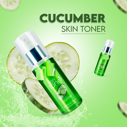 NACHT Herbal Cucumber Skin Toner For Glowing And Hydrating Skin | Face Mist & Toner for Oily & Acne Prone Skin | Cleansing & Pore Tightening | Paraben, Alcohol And Chemical Free 200ml
