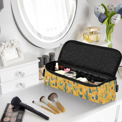 Borsa da viaggio per strumenti per capelli gialli con tappetino rimovibile resistente al calore per ferro arricciacapelli borsa da viaggio per utensili caldi e accessori per la cura dei capelli