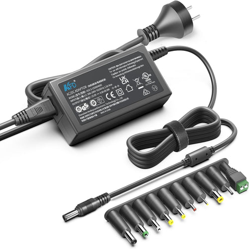 KFD 15V 60W Universal AC to DC Adapter Switching Power Supply with 10 Selectable Plug Tips Power Cord Cable Wall Plug Charger 15V 4A 15V 3.5A 15V 3A 15V 2A 15V 2.5A