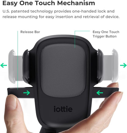 iOttie Easy One Touch 5 Universal Car Mount Holder with Flush Mount Phone Holder for iPhone, Samsung, Moto, Huawei, Nokia, LG, Smartphones