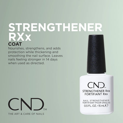 CND™ CARE.CONDITION.COAT™ KIT – Nail Strengthener, Cuticle Cream & Oil - Strengthener RXx, Cuticle Eraser & SolarOil - 3-Piece Nail Treatment