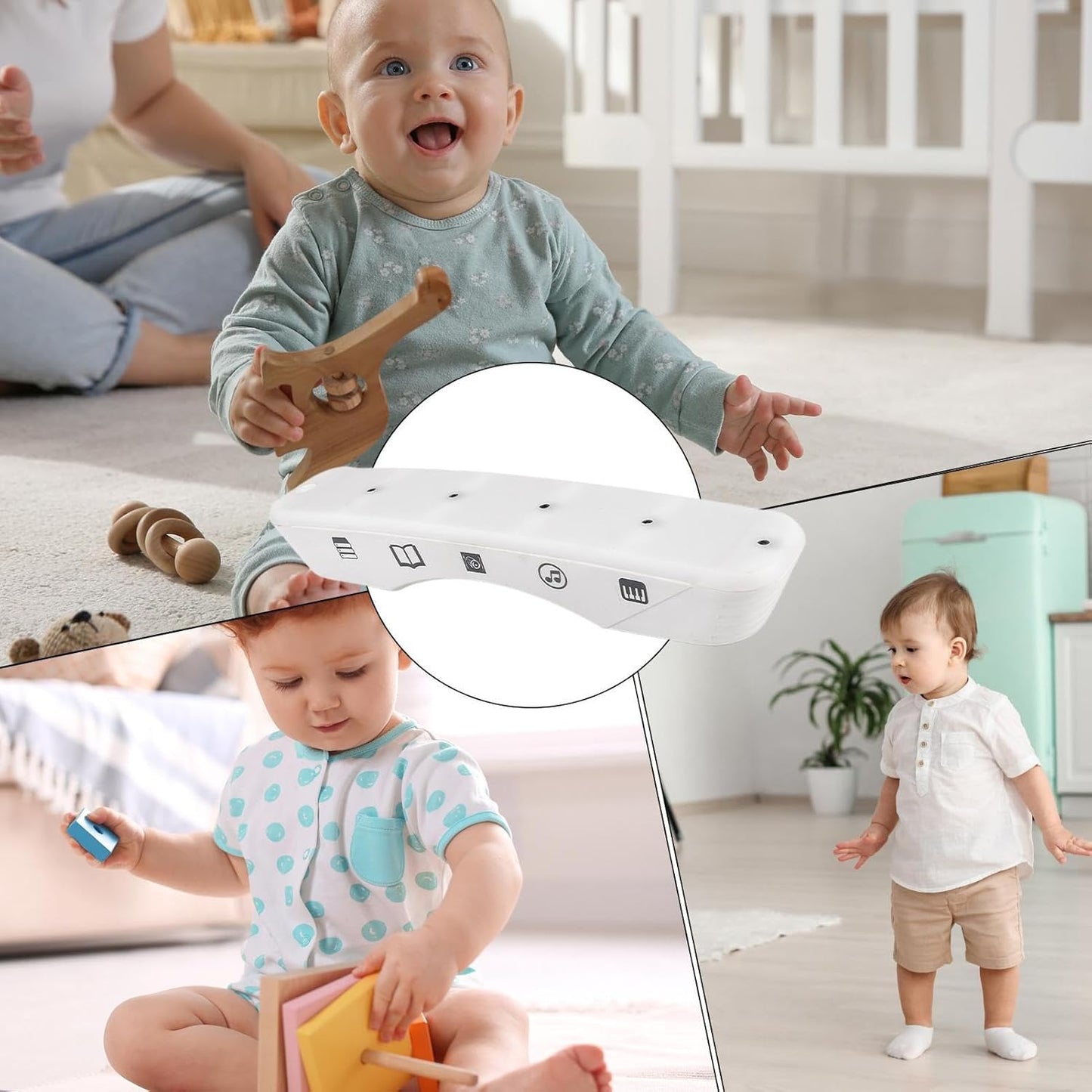 Flashing Light Toy, Gesture Sensing Game, 12,01 x 2,76 x 2,17 pollici, Brain Puzzle Play, Interactive Learning Device, STEM Fun, Cool Stress Relief, ABS Build, for Kids Girls Boys Use