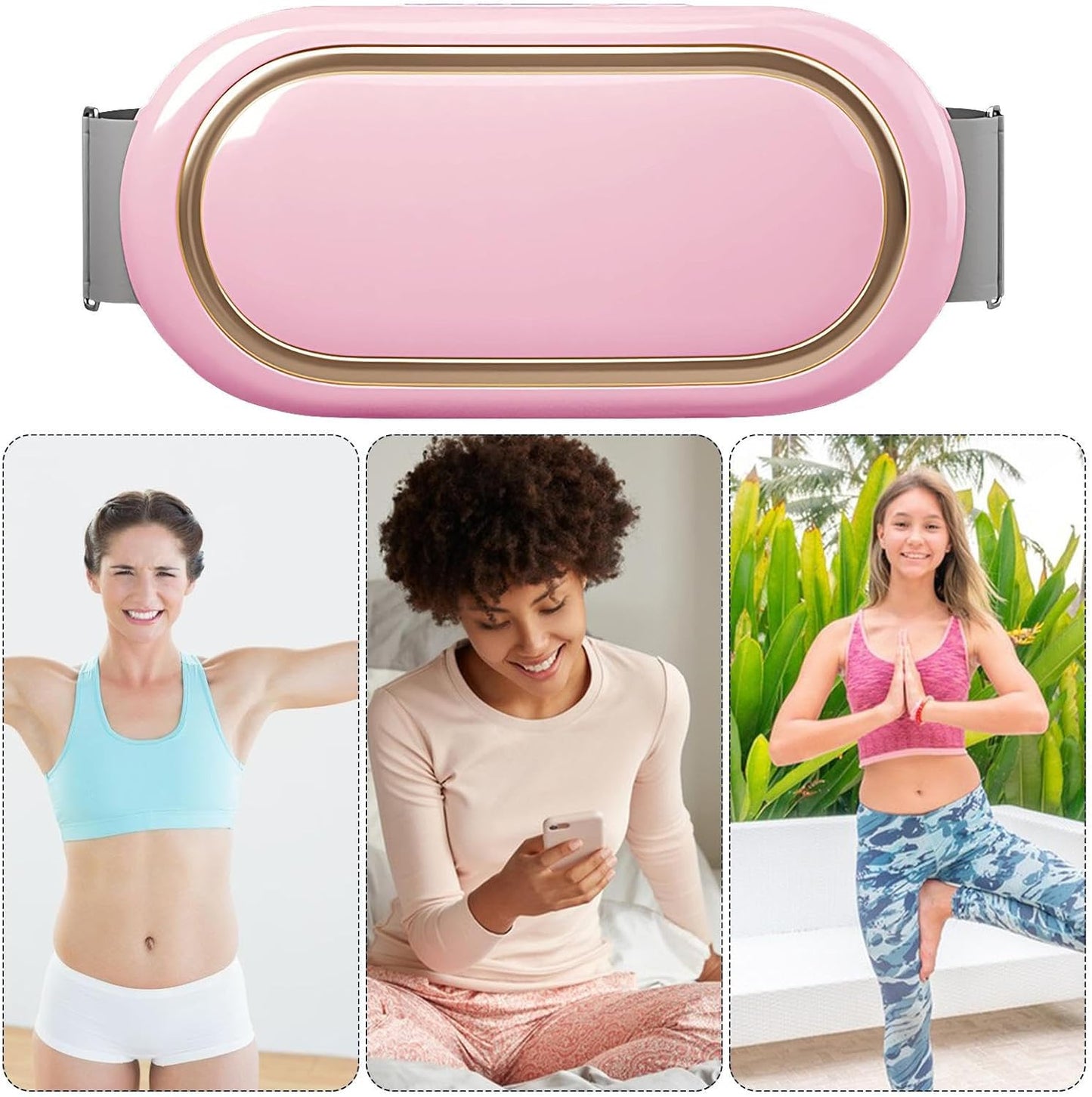 Fascia Snellente - Attrezzo Elettrico per Addominali - Cintura Massaggiante Portatile Senza Fili per Costruzione Muscolare Brucia Grassi Modellante e Rassodante
