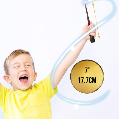 WOW! STUFF Harry Potter Lumos Wand 7' Light-Up, Official Wizarding World Gifts, Toys And Collectables, Role Play or Dress-up Costume Accessory for Fans, Girls And Boys, Ages 3+ to Adult