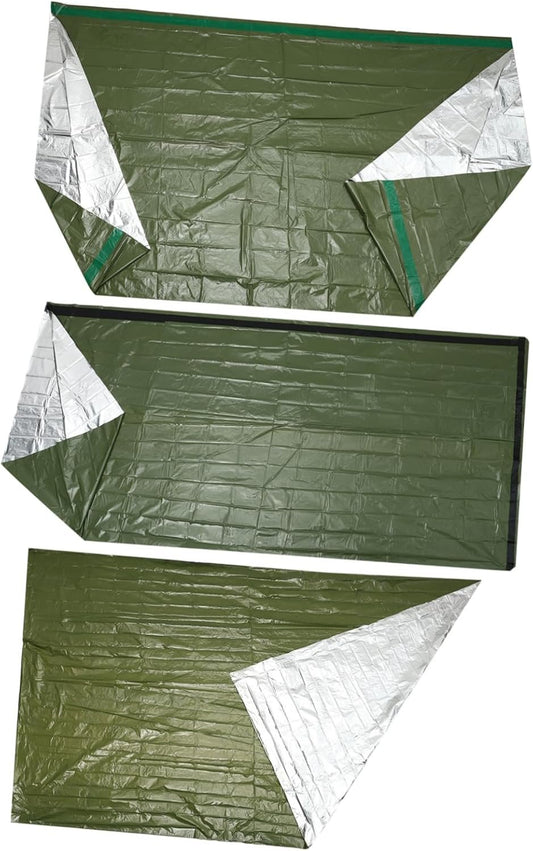 SUPVOX Emergency Tent Cooling Tarp Sack Heated Blanket Bags Emergency Equipment Thermal Liner Camping Bum Tents Pe Tear-Resistant Material Orange