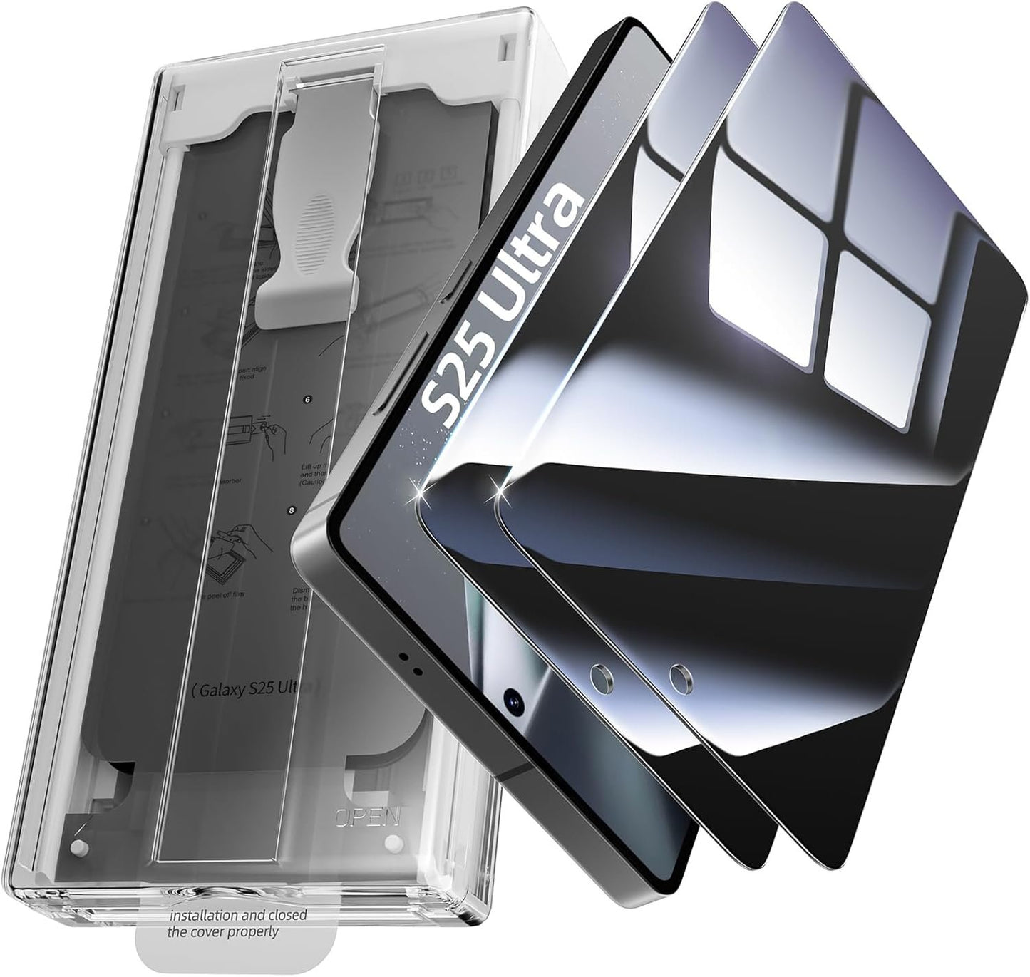 X-it for S25 Ultra Screen Protector [Non-Glass] Auto Alignment, Bubble-Free, Fingerprint ID Support,Case Friendly