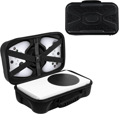 Mcbazel Hard Carrying Case for Xbox Series S, Travel Case Storage Bag for Xbox Series S Console Wireless Controller & Gaming Accessories - Black