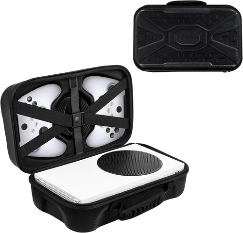 Mcbazel Hard Carrying Case for Xbox Series S, Travel Case Storage Bag for Xbox Series S Console Wireless Controller & Gaming Accessories - Black