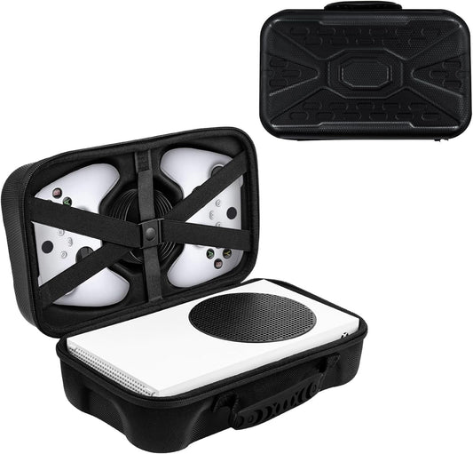 Mcbazel Hard Carrying Case for Xbox Series S, Travel Case Storage Bag for Xbox Series S Console Wireless Controller & Gaming Accessories - Black