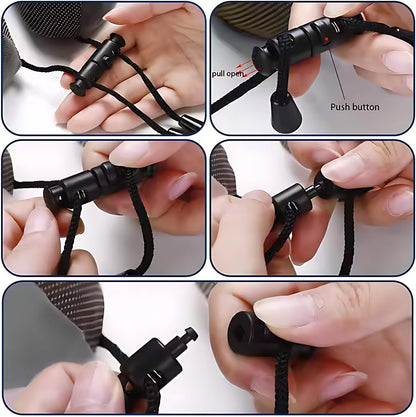 Memory Foam Travel Neck Pillow for Airplane – Ergonomic 360° Head & Neck Support Pillow with Magnetic Therapy Fabric, Adjustable Strap, Eye Mask, Earplugs & Carry Bag for Travel, Office, or Home