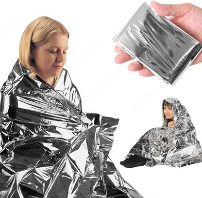 Space Blankets Survival - Thickened Blanket,Multifunctional Survival Blanket Survival Gear and Camping Supplies, Thermal Blankets Emergencies Supplies