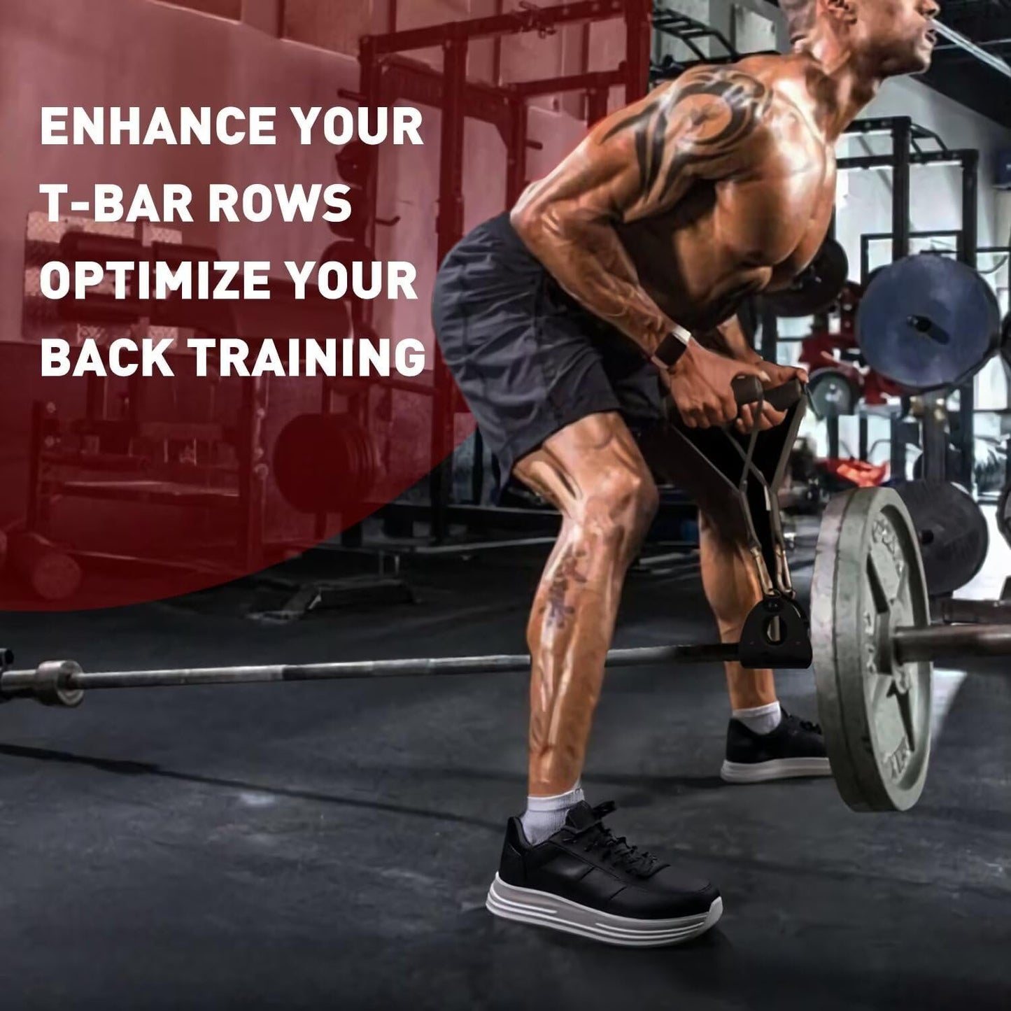 Home Gym Clips - Load Dumbbells on Barbells, Convert to Landmine Attachment, T-Bar Row & Dip Belt Hook | Multi-Functional Weightlifting Clamps for Barbell, Functional Training & Home Gym Equipment
