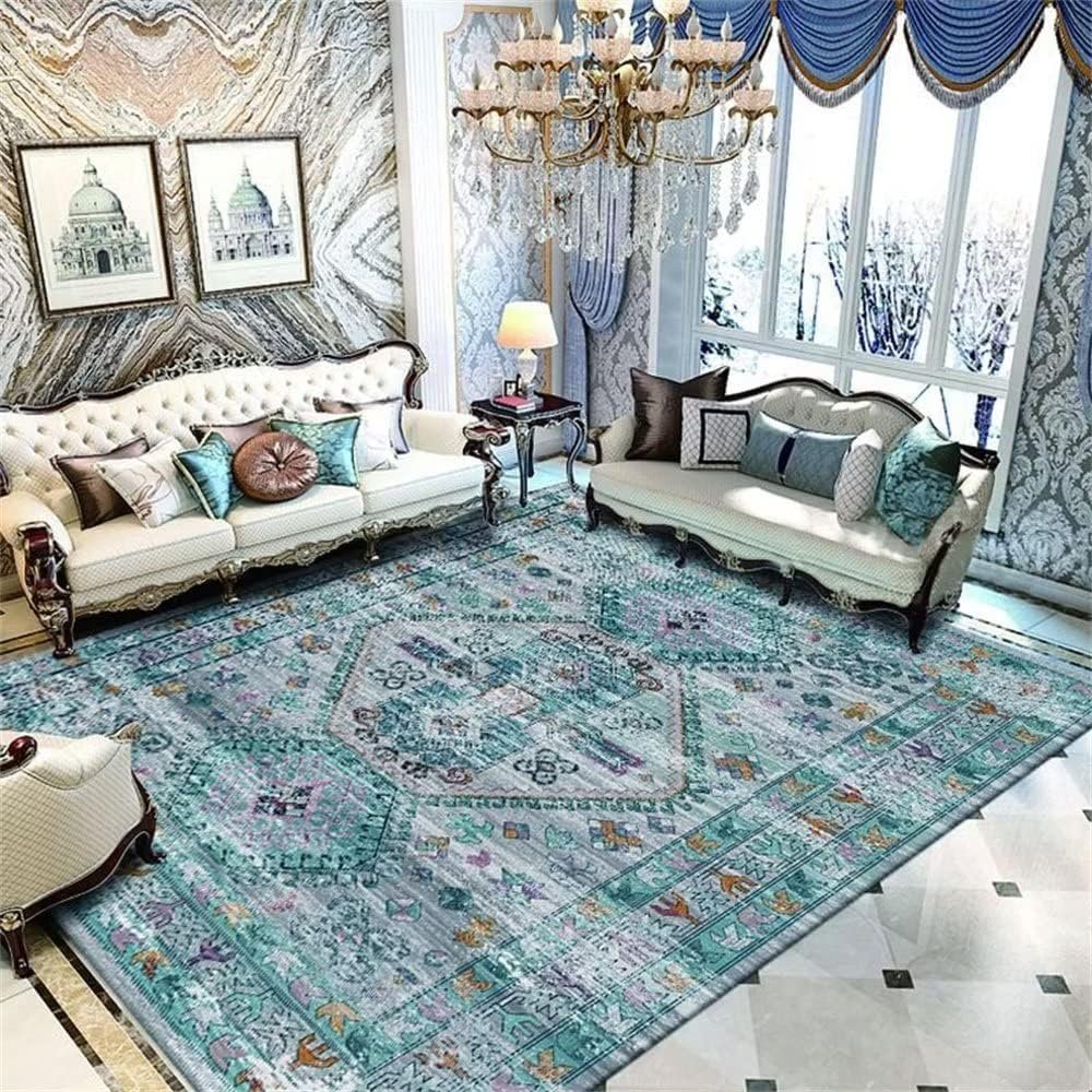 SUNYRDSM Decorazioni camera da letto Tappeto Casa Ingresso Grigio Blu Divano Tappeto Soggiorno Accessori Design Moderno Antiscivolo Passatoia Corridoio 90x200cm