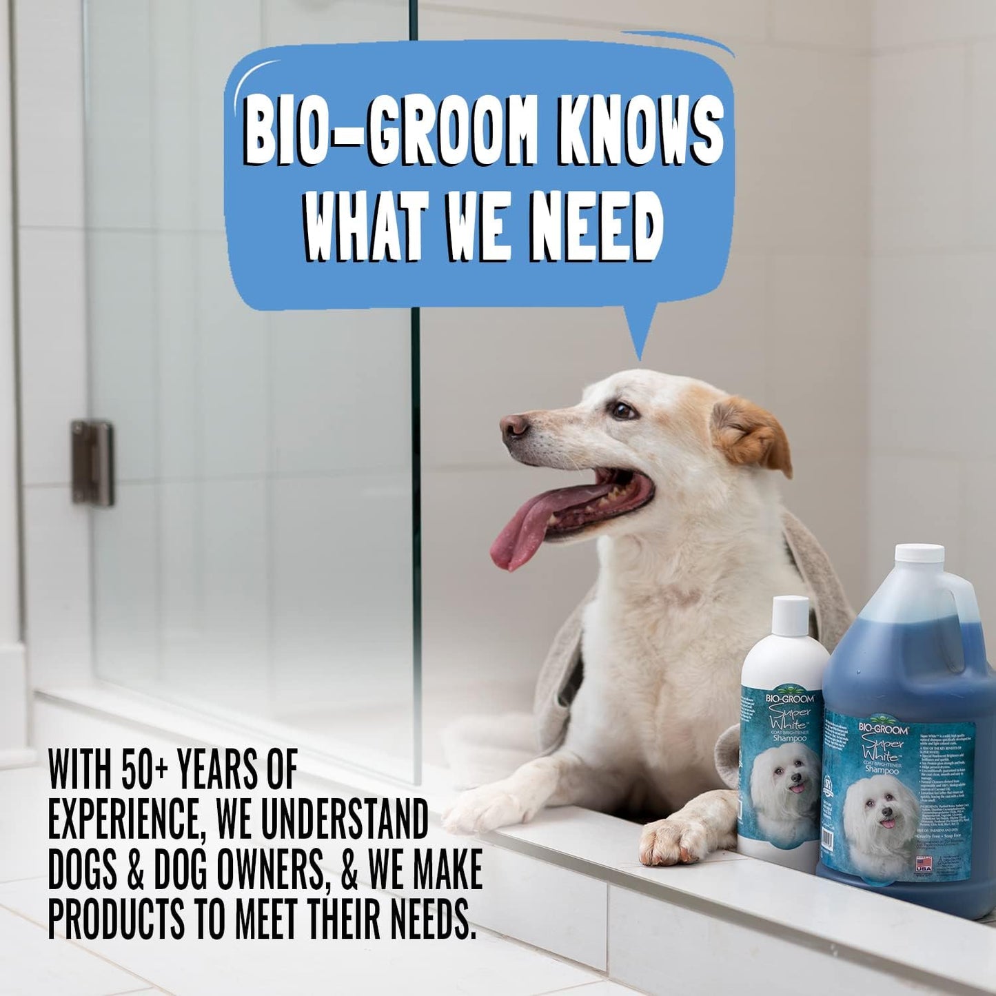 Bio-Groom Waterless Dog Shampoo - Tearless, No-Rinse Bathing Supplies, Puppy Wash, Cat & Dog Grooming, Cruelty-Free, Made in USA, Dry Shampoo Spray - 1 Gallon